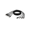 Linksys Dual mDP TO DP/USB/Aud/Cbl VID M/M USB A/B 6IN