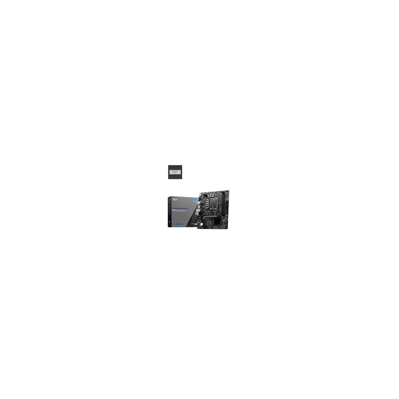 MSI MB Sc LGA1700 PRO H610M-E, Intel H610, 2xDDR5, 1xHDMI, 1xVGA, mATX