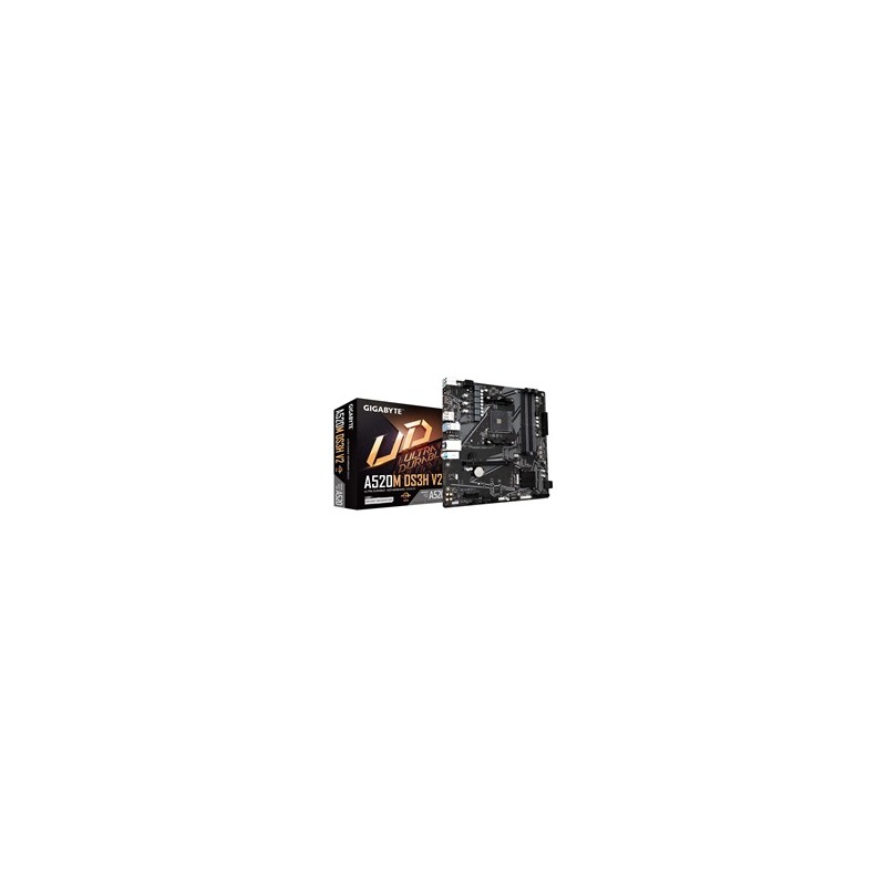GIGABYTE MB Sc AM4 A520M DS3H V2, AMD A520, 4xDDR4, 1xHDMI, 1xDP, mATX
