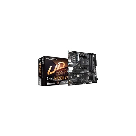 GIGABYTE MB Sc AM4 A520M DS3H V2, AMD A520, 4xDDR4, 1xHDMI, 1xDP, mATX