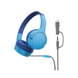 Belkin Soundform Mini Wired ON-Ear/Headphones - USB-C 3.5MM Blue