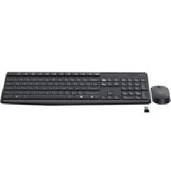 Logitech MK235 Wireless Keyboard / Mouse/Grey-HEB-2.4GHZ-INTNL