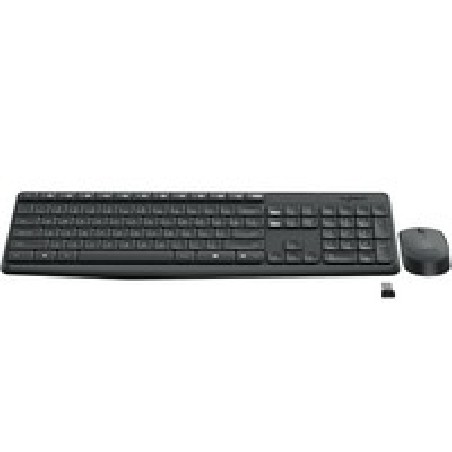 Logitech MK235 Wireless Keyboard / Mouse/Grey-HEB-2.4GHZ-INTNL