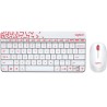 Logitech MK240 Nano Wireless Keyb./Mouse/White/Vivid Red-RUS-2.4GHZ-EMEA