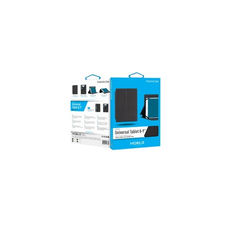 Mobilis Origine Folio Case Univer 8-9IN/Black Hard Shell