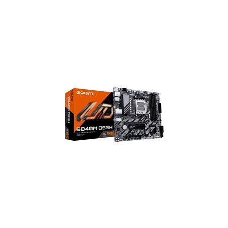 GIGABYTE MB Sc AM5 B840M DS3H, AMD B840, 4xDDR5, 2xDP, 1xHDMI, mATX