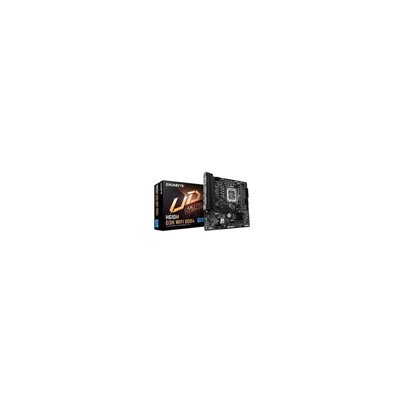 GIGABYTE MB Sc LGA1700 H610M D3H WIFI DDR4,Intel H610, 2xDDR4, 1xHDMI, Wifi,mATX