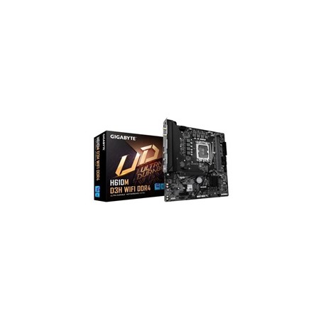 GIGABYTE MB Sc LGA1700 H610M D3H WIFI DDR4,Intel H610, 2xDDR4, 1xHDMI, Wifi,mATX