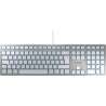 CHERRY KC 6000 SLIM SILVER/CORDED KEYBOARD F/ MAC JK1610FR1