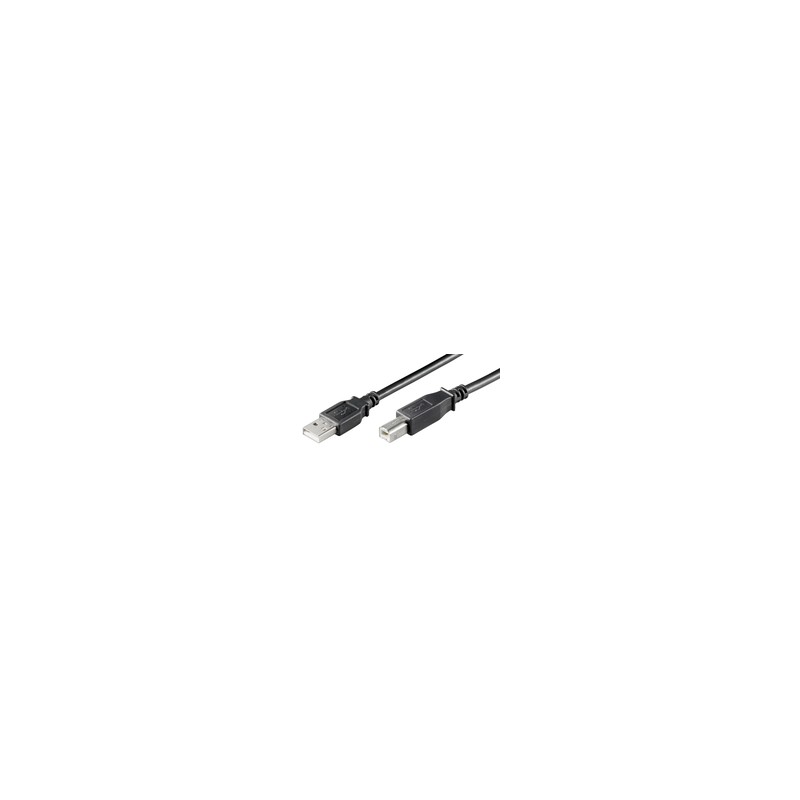 USB2.0 CABLE A-B 3M BLACK M/M/M/M