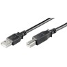 USB2.0 CABLE A-B 3M BLACK M/M/M/M