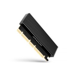 AXAGON PCEM2-XS, PCIe x16 - M.2 NVMe M-key slot adaptér, kryt s chladičem pro pasivní chlazení