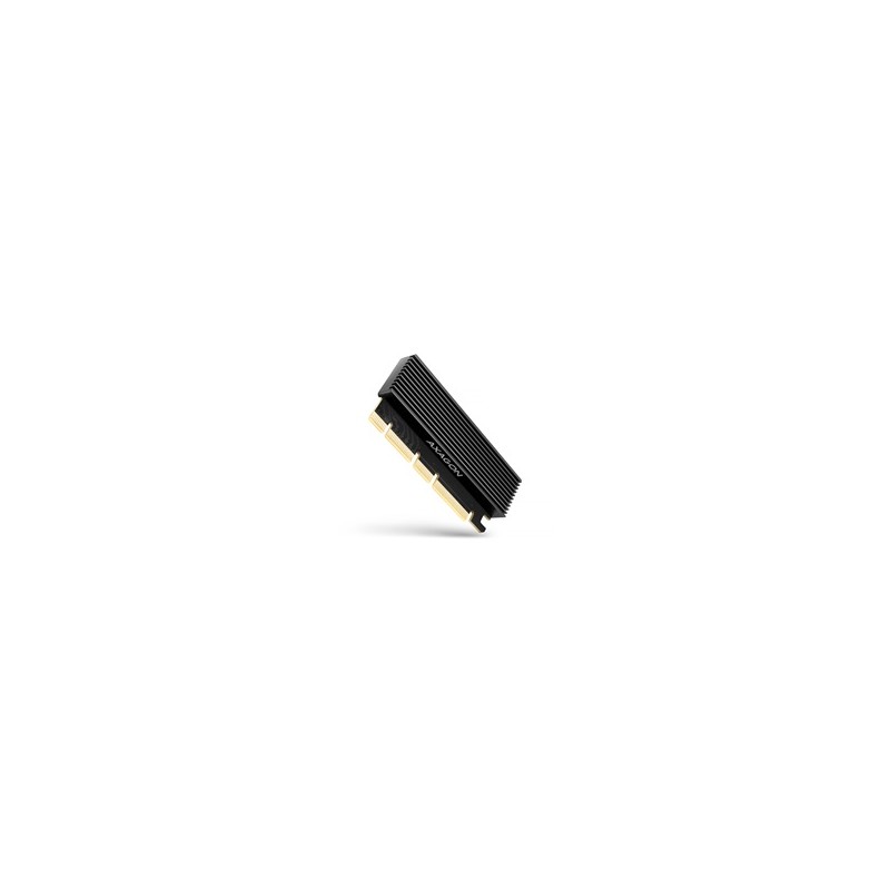 AXAGON PCEM2-XS, PCIe x16 - M.2 NVMe M-key slot adaptér, kryt s chladičem pro pasivní chlazení