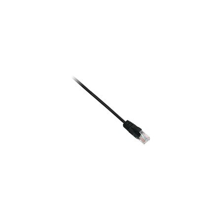 V7 CAT6 Ethernet Black UTP 1M/RJ45 100 Copper Snagless