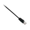 V7 CAT6 Ethernet Black UTP 1M/RJ45 100 Copper Snagless