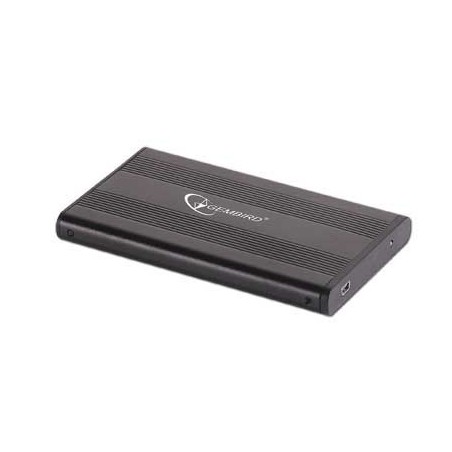 GEMBIRD externí kryt, pro 2,5" SATA, černá, hliník