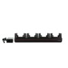 CT40 non-booted charger. Kit includes 4 bay charger, power supply, UK power cord.