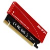 AXAGON PCEM2-S, PCIe x16 - M.2 NVMe M-key slot adaptér, kovový kryt pro pasivní chlazení