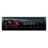 Pioneer MVH-230 autorádio s USB a Bluetooth s integrovaným mikrofonem červené