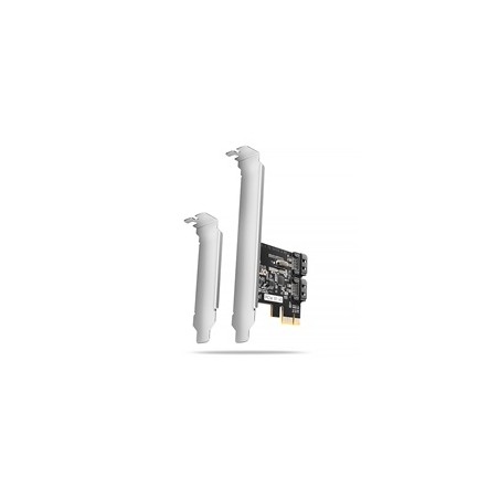 AXAGON PCES-SJ2, PCIe řadič - 2x interní SATA 6G port, JMB582, SP & LP