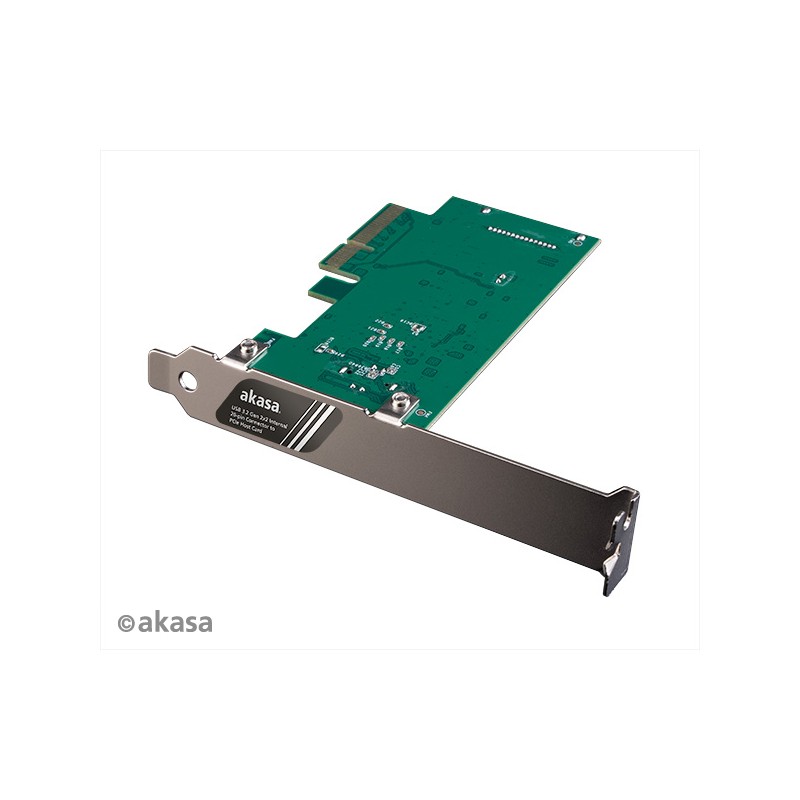 AKASA PCIe karta USB 3.2 Gen 2x2 interní konektor
