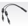 DC CBL ASSY 2 WAY (Y)/MC40 4-way DC cable. MC9500 DC Y Cable. Required when charging the Single Bay Cradle and Single Slot