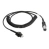 Zebra RS232 Cable: CONNECT LS3203ER/TO VC5090 Coiled