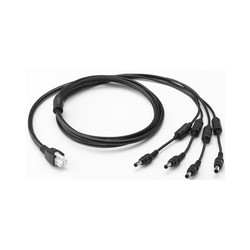 Zebra 4WAY DC Line Cord.Used TO Power/MC95 + W40 4SLOT Battery Charger