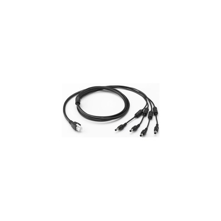 Zebra 4WAY DC Line Cord.Used TO Power/MC95 + W40 4SLOT Battery Charger