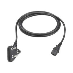 Zebra Cord:AC,PWR,18AWG,250V,10A,1.8M,BLK,India