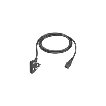 Zebra Cord:AC,PWR,18AWG,250V,10A,1.8M,BLK,India