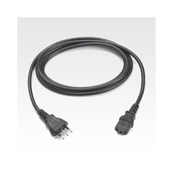 Zebra Cord:AC,PWR,18AWG,250V,10A,1.8M,BLK,Italy