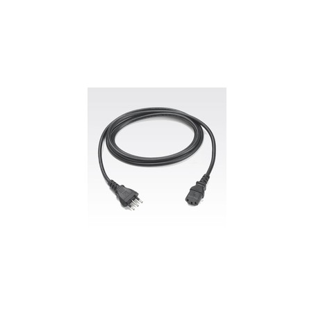 Zebra Cord:AC,PWR,18AWG,250V,10A,1.8M,BLK,Italy