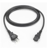 Zebra Cord:AC,PWR,18AWG,3 Plug,BLK,10A,Brazil*