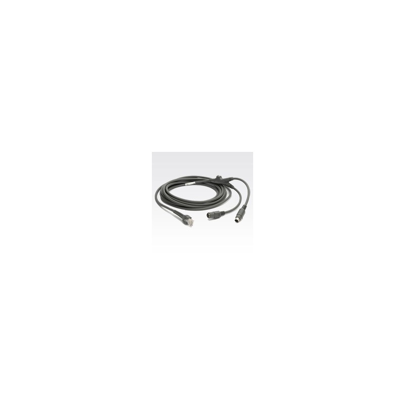Zebra KBW Cbl PS/2 PWR Port/15FT Straight