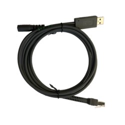 Zebra Cable - Shielded USB: Series A Connector, 7FT. (2.1M), Straight, Requires 5V Power Supply