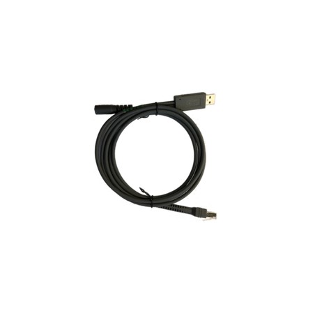 Zebra Cable - Shielded USB: Series A Connector, 7FT. (2.1M), Straight, Requires 5V Power Supply