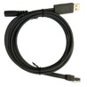 Zebra Cable - Shielded USB: Series A Connector, 7FT. (2.1M), Straight, Requires 5V Power Supply