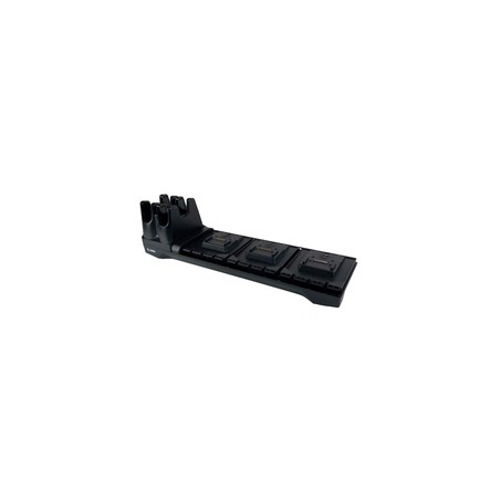 RFD40/RFD90, 3 Device Slots/4 Toaster Slots, Charge Only Cradle Base Only. Req. PWR-BGA12V108W0WW,CBL-DC-382A1-01, AC cord and