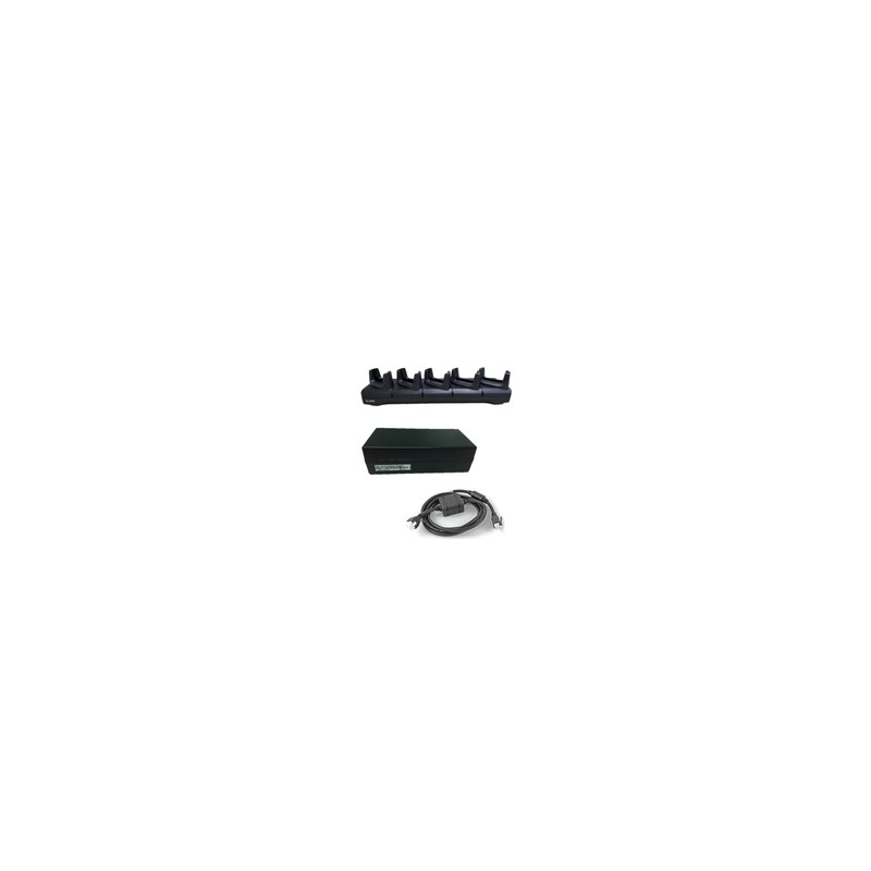 EC50/EC55 5-SLOT CHARGE & ETHERNET COMMUNICATION CRADLE - 5 DEVICES INC. PWR-BGA12V108W0WW and CBL-DC-382A1-01