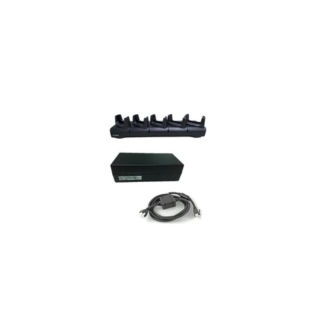 EC50/EC55 5-SLOT CHARGE & ETHERNET COMMUNICATION CRADLE - 5 DEVICES INC. PWR-BGA12V108W0WW and CBL-DC-382A1-01