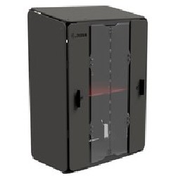 Zebra Small 2 Shelf Intelligent Cabinet EMEA, Assembled With Power Distribution Unit (PDU) Key Barrell Lock And 2X Keys.