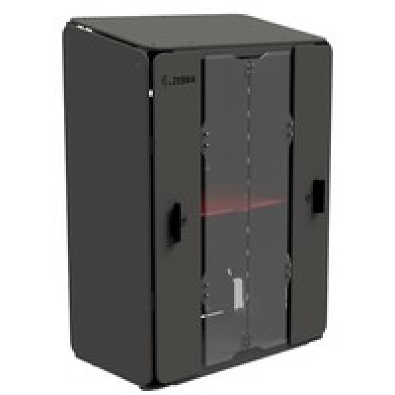 Zebra Small 2 Shelf Intelligent Cabinet EMEA, Assembled With Power Distribution Unit (PDU) Key Barrell Lock And 2X Keys.