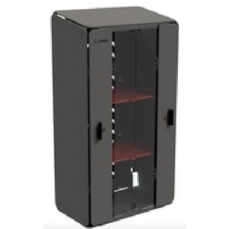 Zebra Midi 3 Shelf Intelligent Cabinet EMEA, Assembled With Power Distribution Unit (PDU) Key Barrell Lock And 2X Keys.