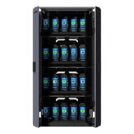 Pre-configured version of Midi 3 shelf. Inc. Power Distribution Unit (PDU) Key Barrell Lock ,2X Keys, std shelves and internal