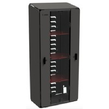 Zebra Large 4 Shelf Intelligent Cabinet EMEA, Assembled With Power Distribution Unit (PDU) Key Barrell Lock And 2X Keys.