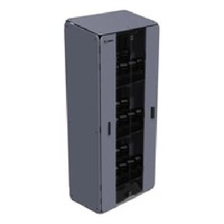Flat packed version of Large 4 shelf. Inc. Power Distribution Unit (PDU) Key Barrell Lock ,2X Keys, std shelves and internal
