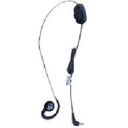 Headset for PTT and VoIP (2.5mm jack). Includes rotating ear piece for right/left ear configuration and built-in cord wrap.