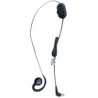 Headset for PTT and VoIP (2.5mm jack). Includes rotating ear piece for right/left ear configuration and built-in cord wrap.