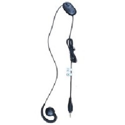 Over the ear headset (3.5mm) w/mic and PTT button w/clip.